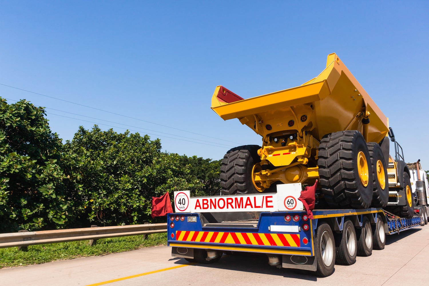 Large vehicle on the road