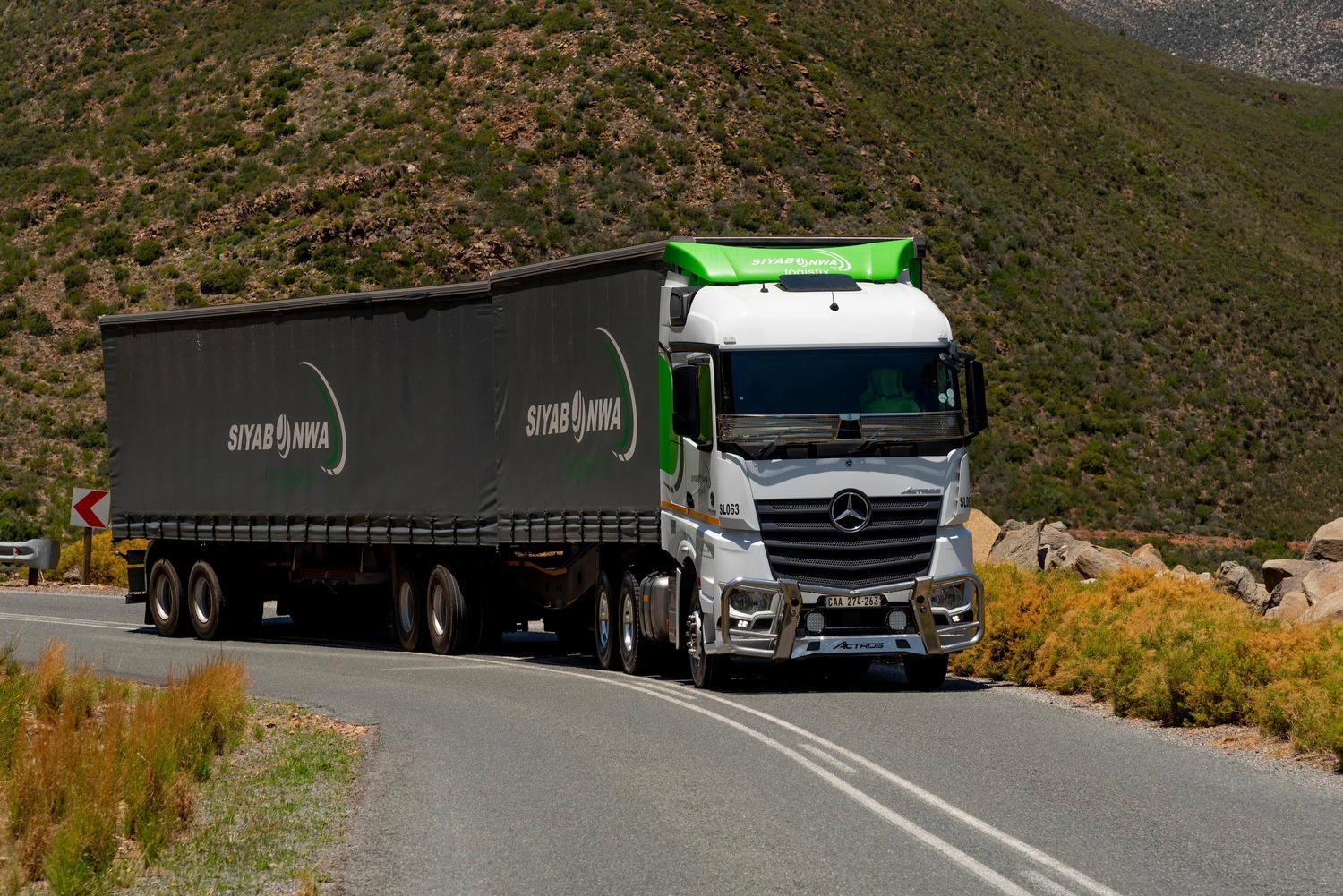 Large vehicle on the road