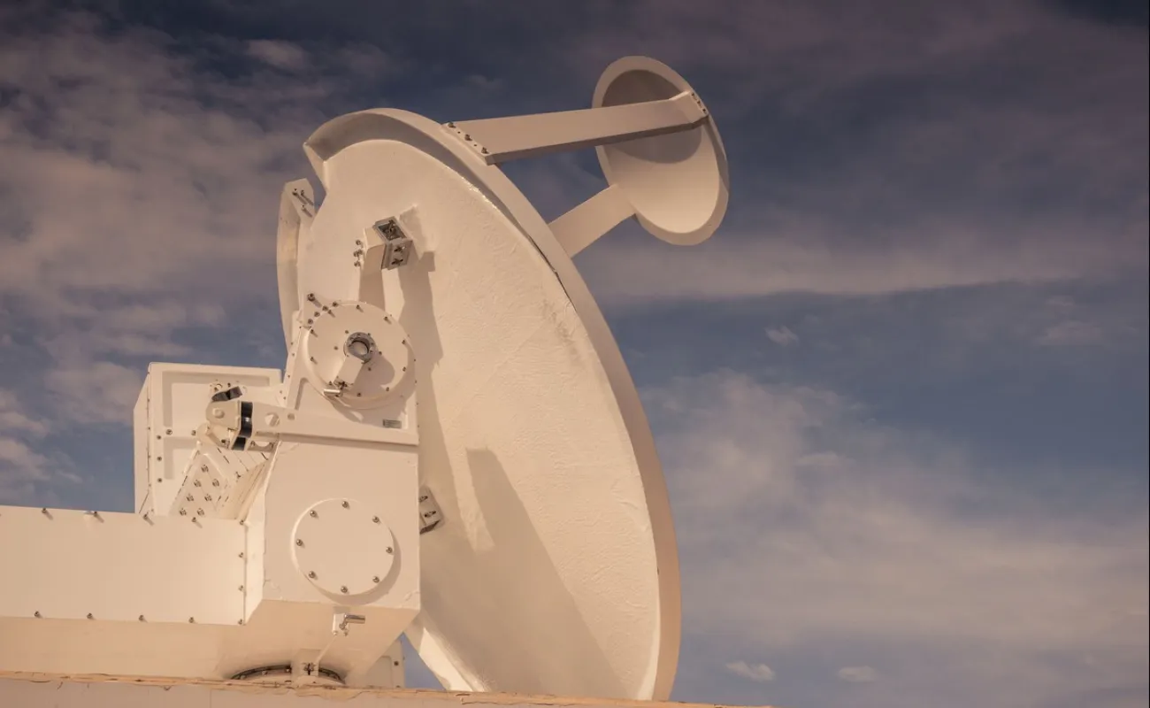 White satellite